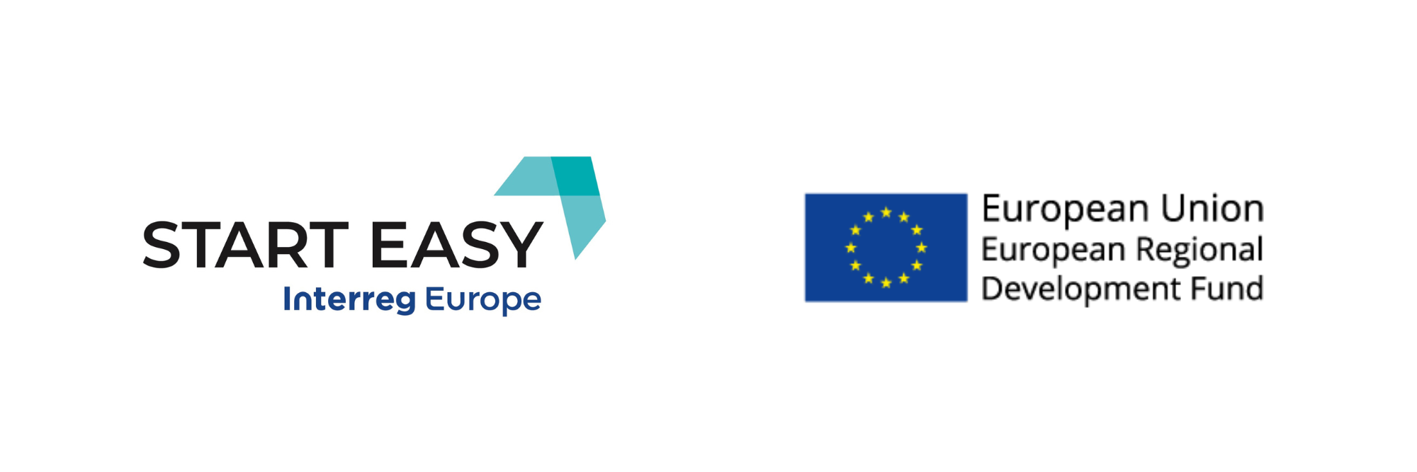 Logotypy projektu Start Easy oraz Unii Europejskiej